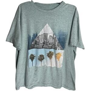 Ocean Current Men Graphic Tee Shirt XL Green Short Sleeve Crew Neck Beach Vacay